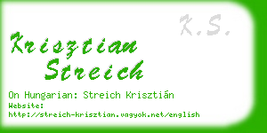 krisztian streich business card